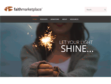 Tablet Screenshot of faithmarketplace.com